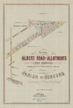 Load image into Gallery viewer, Plan shewing Albert Road &amp; Allotments near Homebush... Parish of Concord