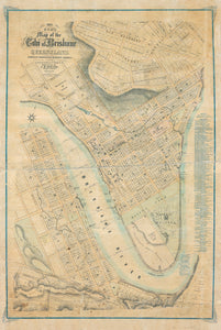 Ham's Map of the City of Brisbane, Queensland