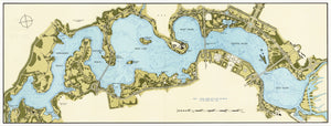 Map of Lake Burley Griffin, 1964