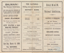 Load image into Gallery viewer, Balmain - The National Subdivision - Grand Business Sites, 1889