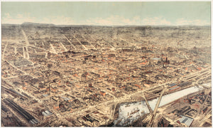 Melbourne 1882 - bird's-eye View