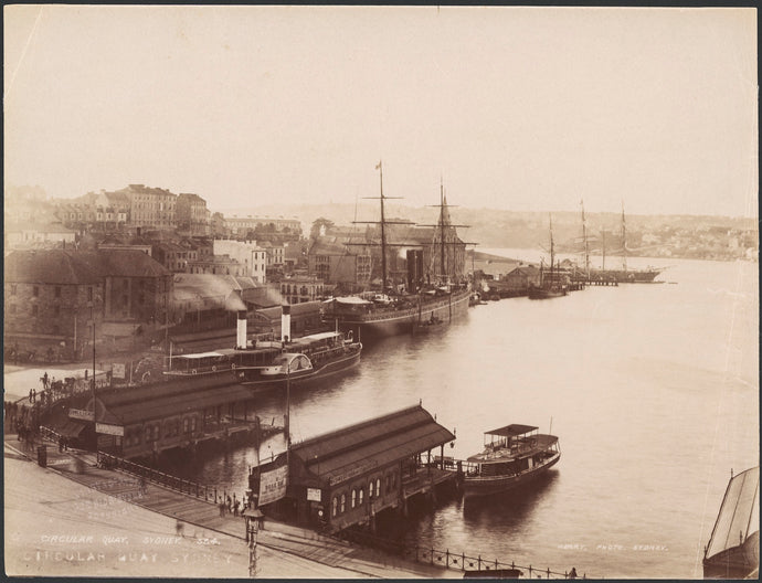 Circular Quay, Sydney, circa 1890