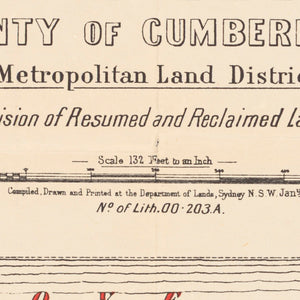 Long Cove, Leichhardt: Plan of Suburban Portions Nos. 241 to 336