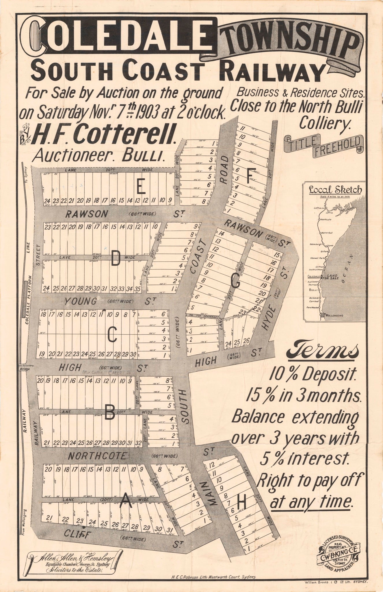 Coledale Township - South Coast Railway