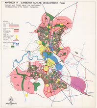 Load image into Gallery viewer, Canberra Outline Development Plan, 1959