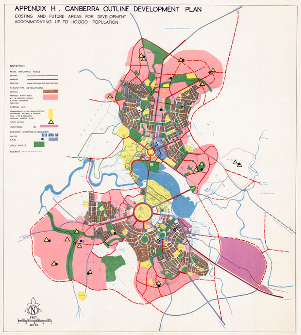 Canberra Outline Development Plan, 1959