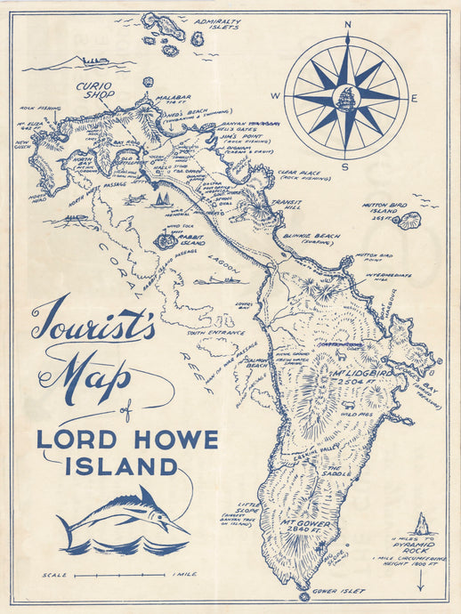 Tourist's Map of Lord Howe Island