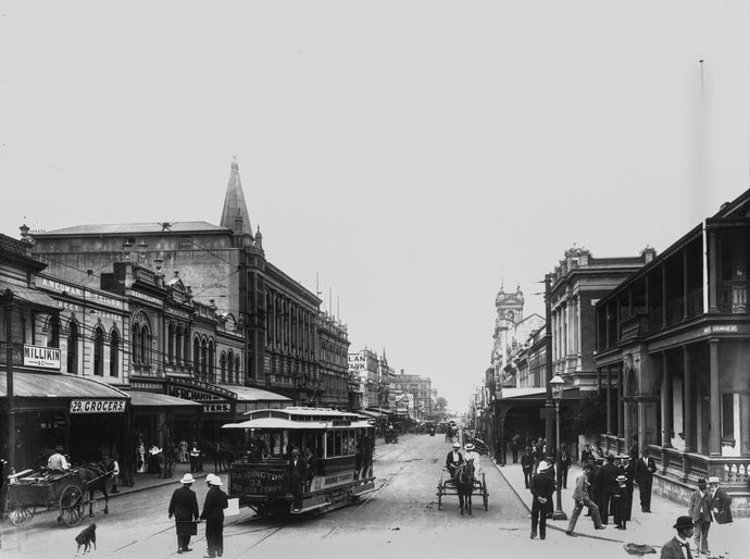 Looking North Along Queen Street, ca. 1890
