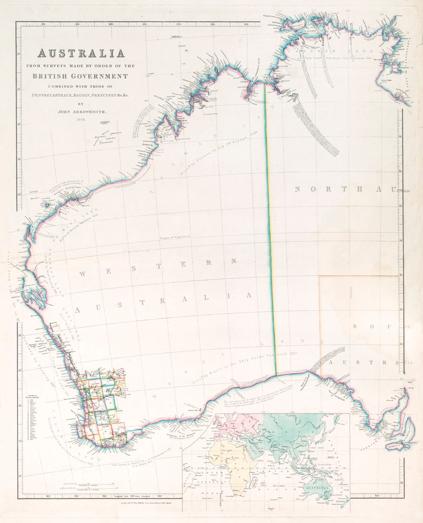 (Western) Australia from surveys made by order of the British Government