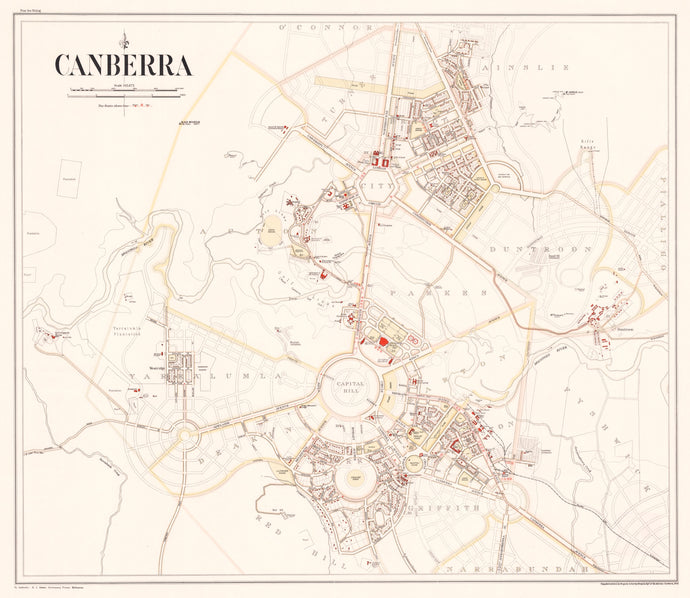 Map of Canberra, 1933