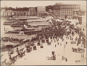 Circular Quay on a Holiday, circa 1890