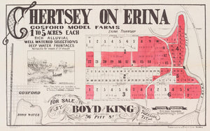 Chertsey on Erina, Gosford Model Farms, 1885