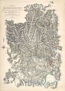 Map of the Country Around Sydney from a Reconnaissance by Lieut Parrott Vol.r Engineers