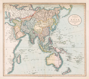 A New Map of Asia, 1819