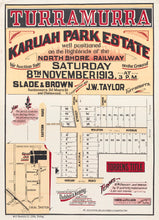 Load image into Gallery viewer, Turramurra Karuah Park Estate well positioned on the Highlands of the North Shore Railway