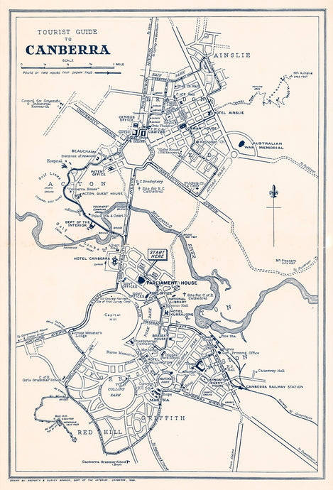 Tourist Guide to Canberra, 1936