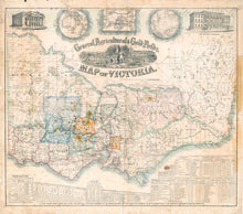 Load image into Gallery viewer, General Agricultural and Gold Fields, Map of Victoria