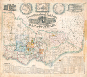 General Agricultural and Gold Fields, Map of Victoria