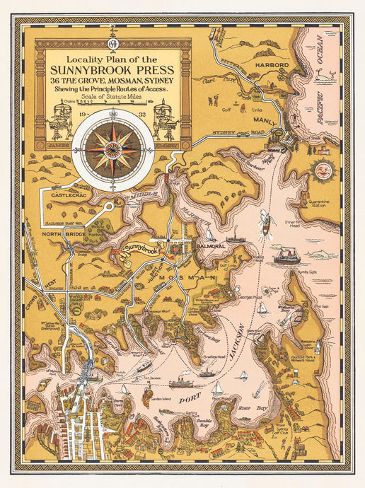 Locality Plan of the Sunnybrook Press
