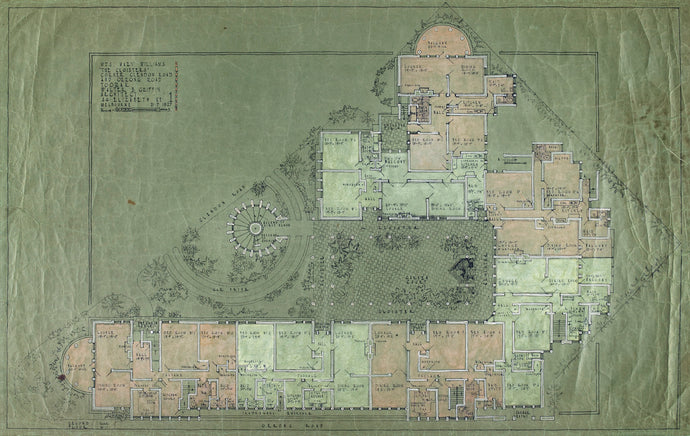 'The Cloisters' Plan, Walter Burley Griffin, 1927