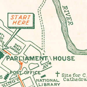 Vacuum Road Guide to Canberra, 1939