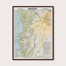 Load image into Gallery viewer, Anzac map - Landing, April 25. 1915 - Evacuation, Dec 1915