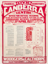 Load image into Gallery viewer, Canberra: Civic Centre Sites for Retail Trading, 1927