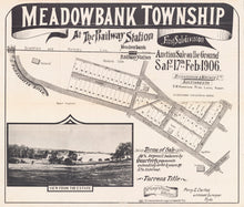 Load image into Gallery viewer, Meadowbank Township at the Railway Station - first subdivision