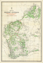 Load image into Gallery viewer, Map of Western Australia showing Pastoral Leases and Stock Routes