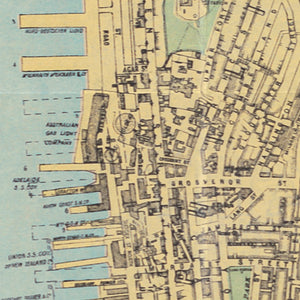 Map of the Wharf Accommodation of the Port of Sydney