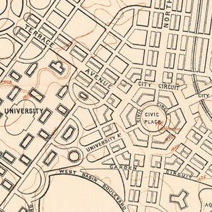 Canberra: Plan of City and Environs, Walter Burley Griffin, 1918