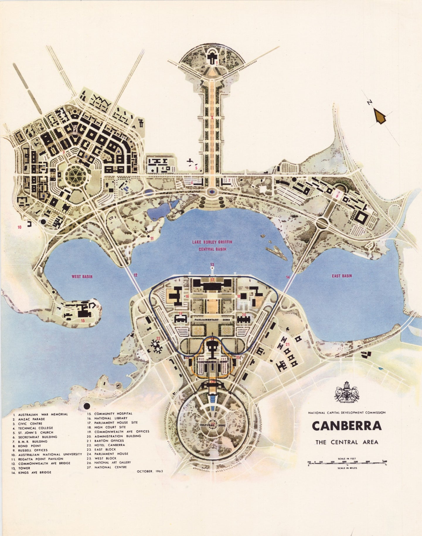 Canberra: The Central Area, 1964