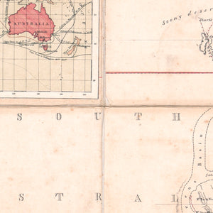 Australia & Tasmania or Van Diemen's Land, shewing the British Colonies, 1857