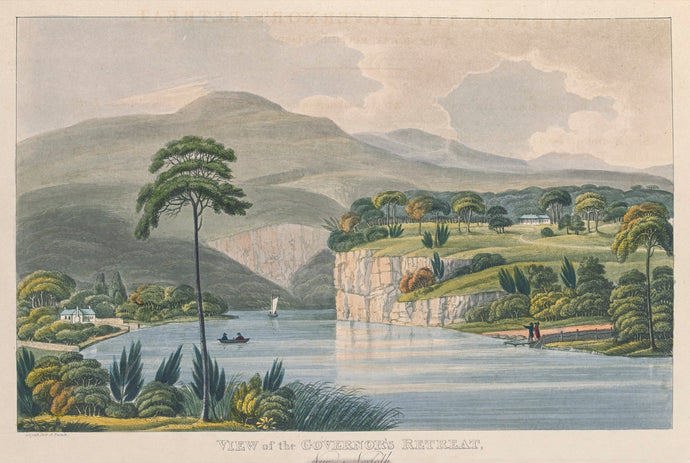 View of the Governor's Retreat, New Norfolk, Van Diemen's Land