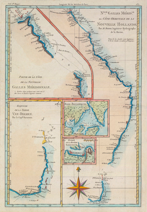 NSW (Nouvelle Galles Méridionale) and East Coast of New Holland