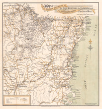 Load image into Gallery viewer, Map of the Tourist Districts of the Blue Mountains, the Illawarra and the Southern Highlands of New South Wales