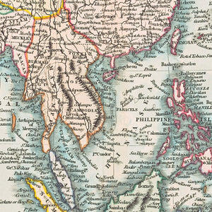 A New Map of Asia, 1819