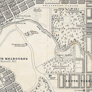 Plan of Melbourne & its Suburbs, compiled from the Government maps.