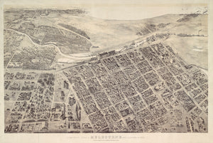 Isometrical Plan of Melbourne & Suburbs in 1866