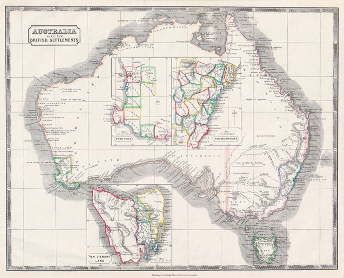 Australia with the British Settlements, 1834