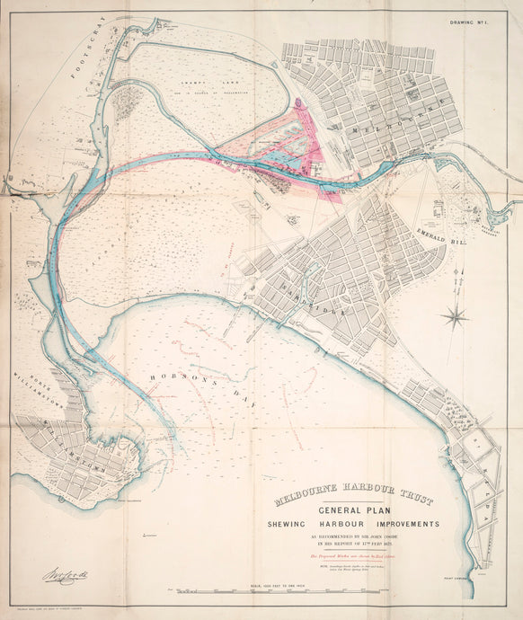 Melbourne Harbor Trust General Plan shewing River and Harbor Improvements as recommended by Sir John Coode in his report of 17th Feb 1879.