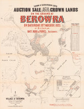 Load image into Gallery viewer, Auction Sale of Crown Lands on the Ground at Berowra, 1893