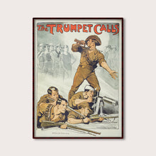 Load image into Gallery viewer, Norman Lindsay - Anzac Recruitment Poster &#39;The Trumpet Calls&#39;