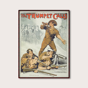 Norman Lindsay - Anzac Recruitment Poster 'The Trumpet Calls'