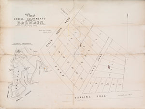 Plan of Choice Allotments situate at Balmain