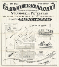 Load image into Gallery viewer, South Annandale - The Estate of the late Captn Johnston R.N. - Stanmore and Petersham