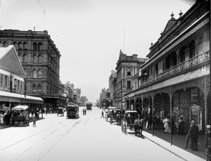 Looking Down Queen Street, ca. 1908