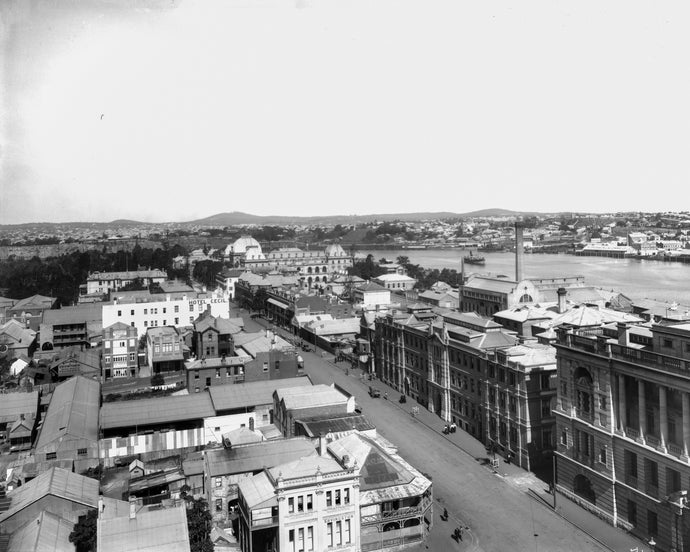 Aerial View South Down George Street, circa 1890