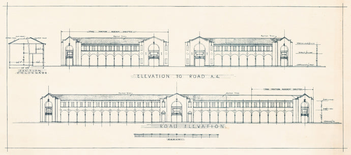 Melbourne and Sydney Building Northbourne Avenue Elevation, 1927