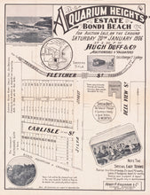 Load image into Gallery viewer, Aquarium Heights Estate Bondi Beach, 1906